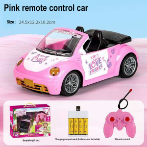 Remote Controlled Convertible Barbie Toy Car I Pink Toy Car I Suitable for Children I Toy Cars