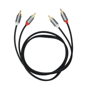 Cáp âm thanh nổi 2RCA Nam đến 2RCA cáp có vỏ bảo vệ âm thanh nổi 2RCA thay thế cho rạp hát tại nhà Bộ khuếch đại HDTV