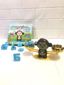 SS Mainan Edukasi Anak Bayi Belajar Hitung Menghitung Timbangan Monyet Angka SNI / Building Block Balance Scale SS1562