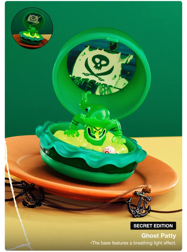 梨*様 Krabby Patty シークレット Ghost Patty POP MART SpongeBob: Krabby Patty Bestsellers Series Figures Blind