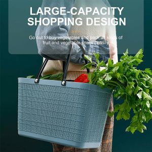 AOR Bakul Pasar Raga Plastic Bekas Susu XL Size Quality Grocery Basket Japanese Style Square Hard Basket Plastic