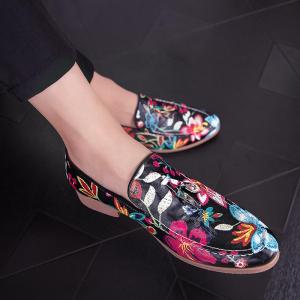 YCHION Design Colorful Large Size Loafers Fashion Nightclub Party Leather Shoes Designer Formal Business Shoes