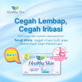 Laurier Healthy Skin Pembalut Wanita Siang Non Wing 22cm 20 Buah - Sanitary Napkin / Perawatan Kewanitaan - Mencegah Iritasi Waktu Menstruasi Dengan Permukaan Breathable 3D Bergelombang. 