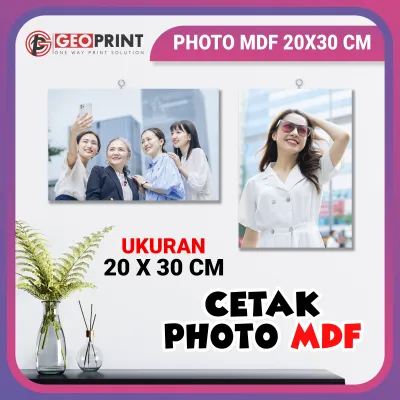 CETAK FOTO KAYU MDF 20X30 CM CUSTOM | CETAK POTO BESAR | HIASAN DINDING FOTO SENDIRI | CETAK FOTO