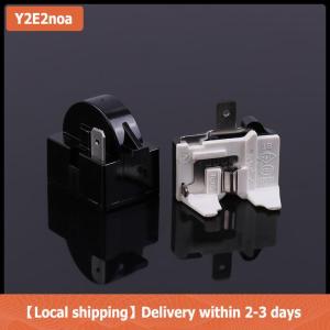 【Local shipping】 2PCS QP2-4.7 PTC Starter Relay 1 Pin Refrigerator Starter Relay And 6750C-0005P Refrigerator Overload Protector