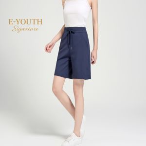 E-YOUTH SIGNATURE Women Cotton Ease Shorts EYS2007