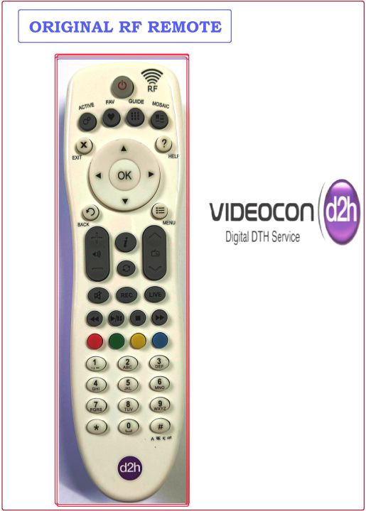 Videocon d2h Original RF Remote Lazada