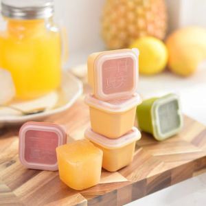 1 FOR 1【6Pcs/Set】Large Ice Cube Box Grinding Ice Storage Box  Ice Cube Maker silicone rubber Whiskey Square Ice Cube Mould Ice Maker Machine