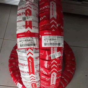 BAN LUAR MOTOR BEAT VARIO GENIO SEPASANG TUBLES RING 14 MERK HONDA FEDERAL ORIGINAL