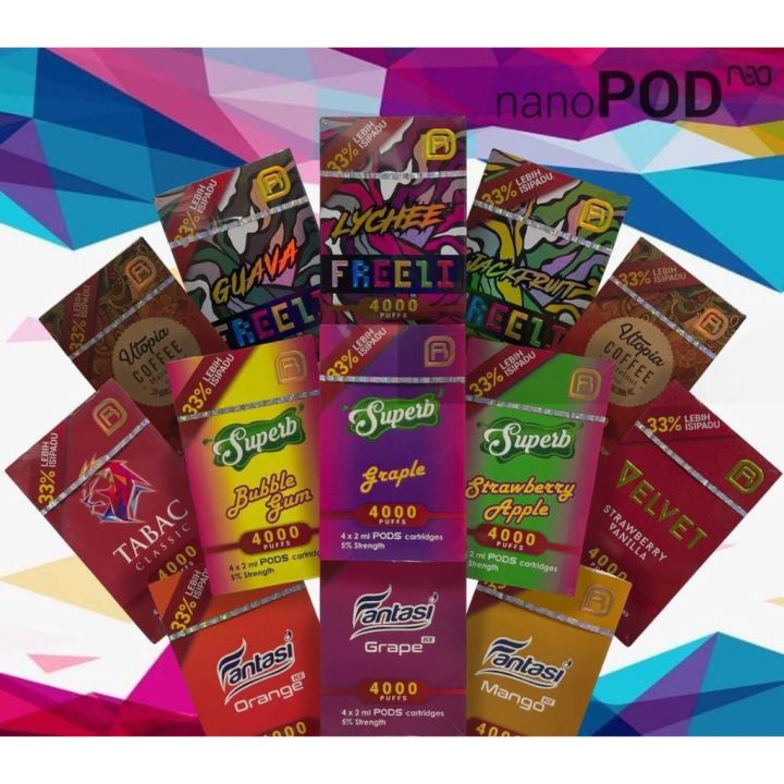 DIRECT HQ_NEO V2 4PCS FLAVOR PER PACK_NANOPOD_NANOSTIX_PODS_READY STOCK ...