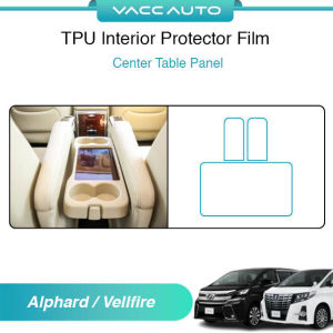 Toyota Alphard Vellfire AH30 ANH30 AGH30 2016 - 2023 Transparent TPU Interior Protector Film Scratch Resistant Film VACC AUTO Car Accessories