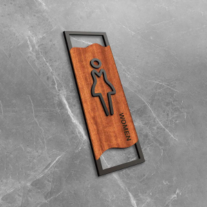 Acrylic Toilet Sign Bedroom Bathroom Door Signs House Number Plate Wc Wall Sticker Washroom Signage Address Plaque Plate Decor