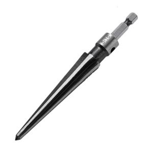 Taper Reamer Tool Round/Hexagonal Shank Accurate Hole Drilling Chamfer Reaming Tool with T-Handle for Wood Metalworking