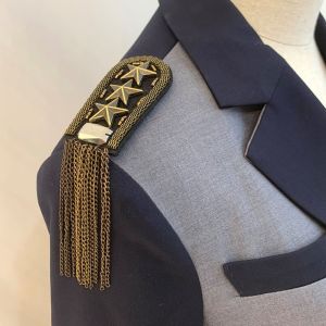 NCNC(OKDEALS01) Brooch Tassel Chain Shoulder Board Epaulet Punk Epaulette Exquisite Breastpin Star Shoulder Flash Suit