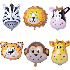 [SG SELLER]Animal Head Foil Balloons Inflatable Air Balloon Happy Birthday Party Decoration