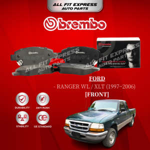 FORD RANGER WL / XLT (1997~2006) FRONT (DEPAN) BREMBO BRAKE PAD 100% ORIGINAL AUTHENTIC PRODUCT (PRICE FOR 4 PCS)