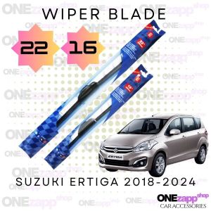 WIPER BLADE SUZUKI ERTIGA 2018-2024 BANANA TYPE RUBBER MATERIAL 22 16