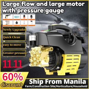 Pressure Washer 3000W Peak Car Wash Machine Power Cleaning Water Spray High Pressure Water Jet Turbo Sprayer Machine Car Wash Waterjet Garden Waterjet Tools Portable Car Wash Power Spray w/ HOSE for Faucet