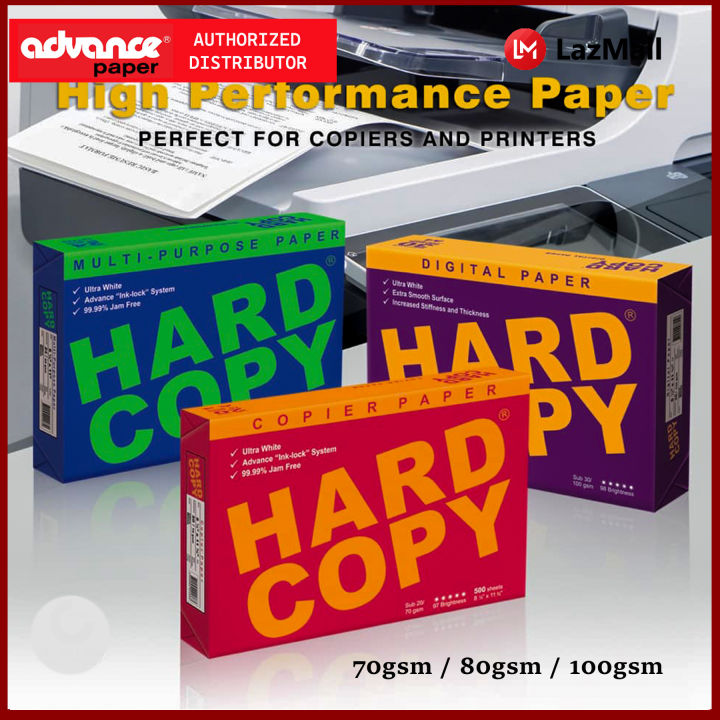 Hard Copy High Performance Paper Bond Paper Copier Paper Size A4 Lazada PH