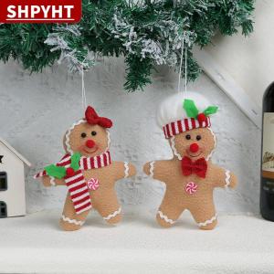 [COD] SHPYHT TOY Gingerbread Man Ornament For Christmas Tree Gingerbread Figurine Ornament For Christmas Tree Hanging Decorations