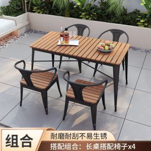 [Cozy ]Outdoor Balcony Leisure Table And Chairs Set Open-Air Patio Table And Chairs Outdoor Iron Table And Chairs