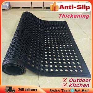 Black Rubber Floor Mat Non Slip Anti Grease Pelapik Kaki Tikar Lantai Dapur Bilik Bathroom Kitchen Bar Toilet