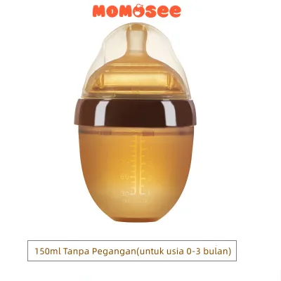 Momosee Botol Susu (Wide Neck) Silikon Botol Piko Bello Anti Colic Dot Silicone Anti Kolik BB06