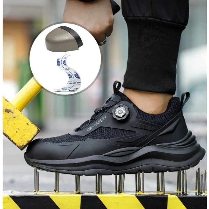 Photo inspiration: Anti Slip Shoelace Systems Combining Comfort And Safety Reference: Sepatu Safety Qs 2025 Ujung Besi Tali Putar Simple Shoelace