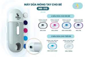 (CHÍNH HÃNG) - Máy Dũa Móng Tay MOAZ BEBE MB-015 Với 4 Tấm Mài Đèn Pin Hỗ Trợ (Bảo Hành 12 Tháng)