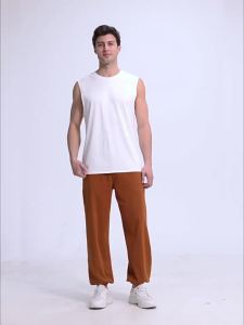 SUCCMING ALO Áo vest thể thao yoga nam vai rộng chất liệu modal mát mẻ thoáng khí rộng rãi không tay 51118