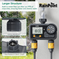 RainPoint Digital Tap Timer Programmable, Rain Delay, Auto Irrigation, IPX4, LCD, Up to 3 Plans/Day. 