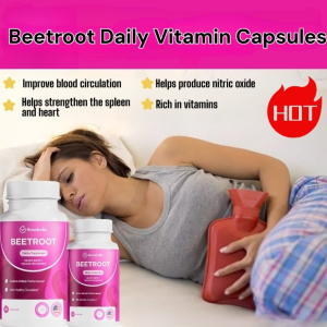 Beetroot capsules are rich in vitamins antioxidants and reduce swelling. They contain nitric oxide strengthen the spleen and benefit the heart.