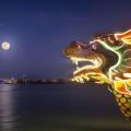Đà Nẵng - Vé Tàu Rồng Sông Hàn về đêm. 