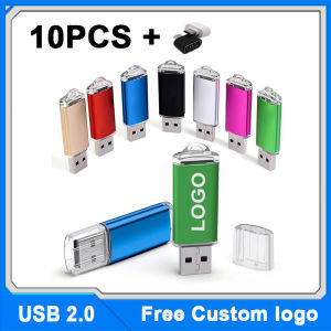 10PCS/Wholesale Free Custom Logo USB Flash Drive Pen Drive TypeC to USB 1GB 2GB 4GB 8GB 16GB 32G 64GB 128GB Memory Flash Disk2026