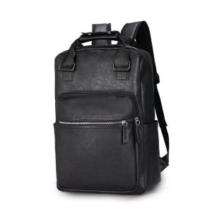 SENSIPIC#Leather Backpack Fashion Style Student Backpack Large Laptop Backpacks Large Capacity Waterproof