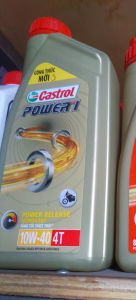 Nhớt xe máy Castrol power -I 10W 40 - 800ml dành cho xe tay ga và xe số hàng chính hãng chất lượng ok giá 1 chai.