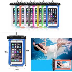 Waterproof Phone Case Cellphone Pouch Outdoor Travel Dry Bag For Swimming and Adventure (Random Color)