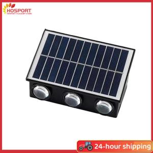 【HOSPORT】LED Outdoor Spot Light Waterproof Solar Powered Fence Lights Wear Resist Ambient Spotlights for Decorating Garden Fences