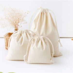 White Drawstring Storage Bag Candy Food Packaging Bag