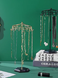 Space Saving Jewelry Display Stand for Watch Necklace Bracelet Elegant Earrings Rack Multipurpose Accessories Holder
