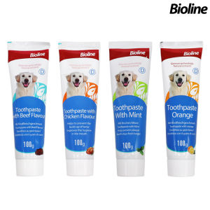 【SG】Bioline pet toothpaste for oral cleaning multiple flavors dog teeth brushing fresh breath