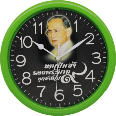 นาฬิกาแขวนผนังทรงกลมเครื่องเดินกระตุก รุ่น-009-L มีให้เลือกหลายสี พร้อมส่ง