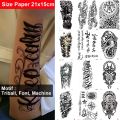 Tato Temporer Tribal Font Machine Sticker Z3. 