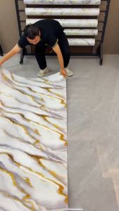Thickened Marble Kitchen Wallpaper PVC Peel and Stick Wall Decor Waterproof Oil Resistant High Temperature