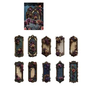 20 cái Gothic dập nổi Sticker thẩm mỹ sticker cho Craft scrapbooking chai nước máy tính xách tay sổ nhật ký Album ảnh