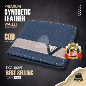 Dompet Pria Lipat Remaja Cowok Keren Kekinian Synthetic Leather Wallet RMW07 Bahan Kulit PU Premium