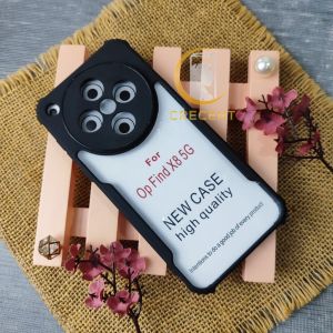 Soft Case Fusion Armor Shockproof Black Back Slim Transparant Beetle Kompatibel Untuk Oppo Find X8 5G Oppo Find X8 Pro 5G