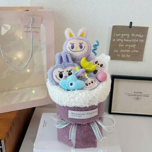 [TẶNG TÚI+ĐÈN LED+THIỆP] Bó Hoa Gấu Bông Labubu Capybara Tặng 8/3 20/10 Sinh Nhật Siêu Dễ Thương