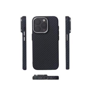 New Magne Black Case for iPhone 17 16 15 Pro Max for MagSafe Hard PC Back Cover Carbon Fiber Protective Phone Shell Shields