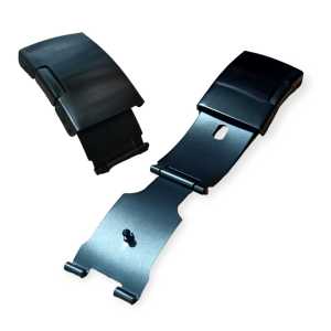 Pencetan rantai jam tangan - Buckle tali rantai jam tangan AC UJUNG BELAH 2824 HITAM